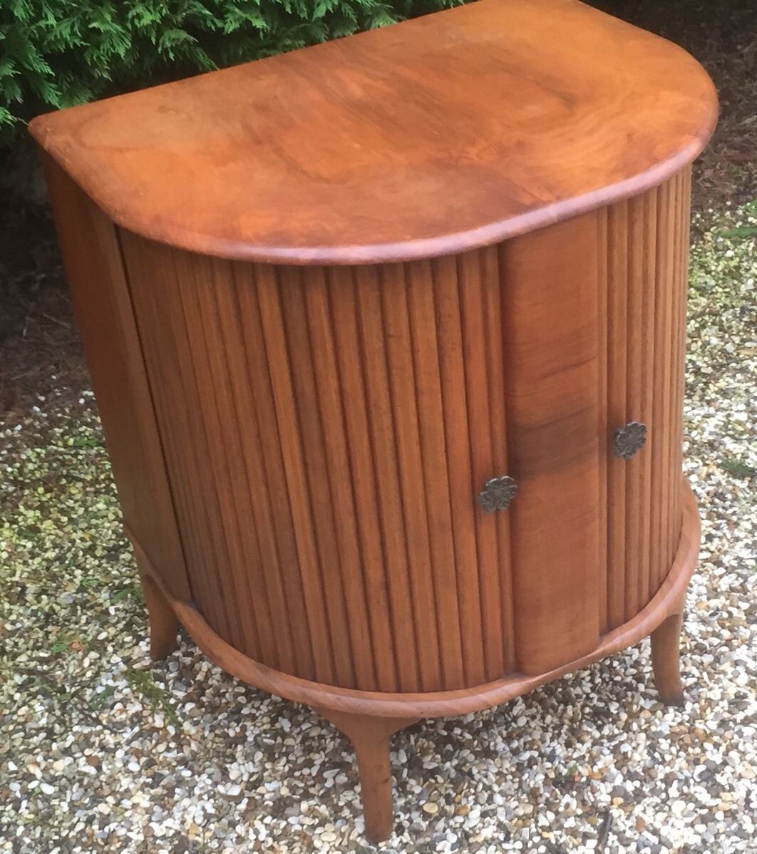 Fine Walnutart Deco Tambour Drinks Cabinet Delivery Service